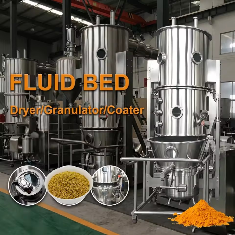 FL Series Powder Granulation Fluidized Bed Granulating Machine for Vitamin in Foodstuff Industry