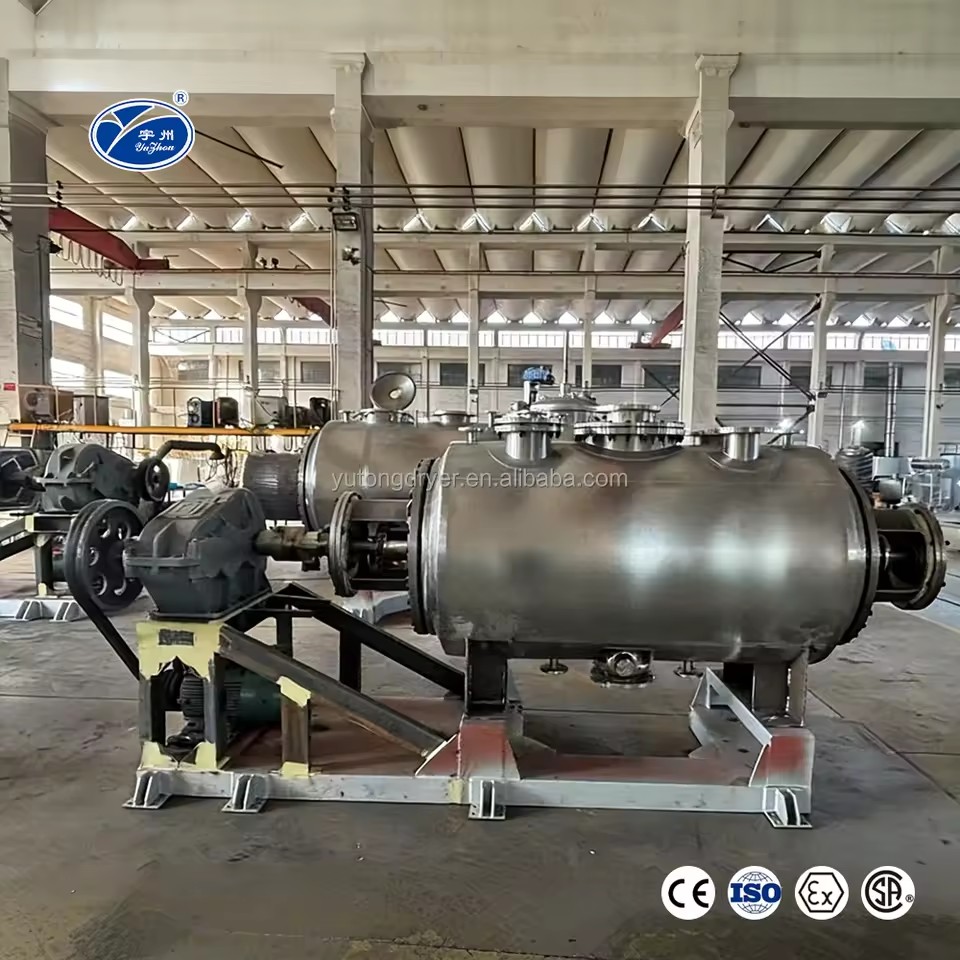 ZKG High Efficient Intermittent Type Rotary Vacuum Rake Dryer Automatic Foodstuff Vacuum Harrow Dryer