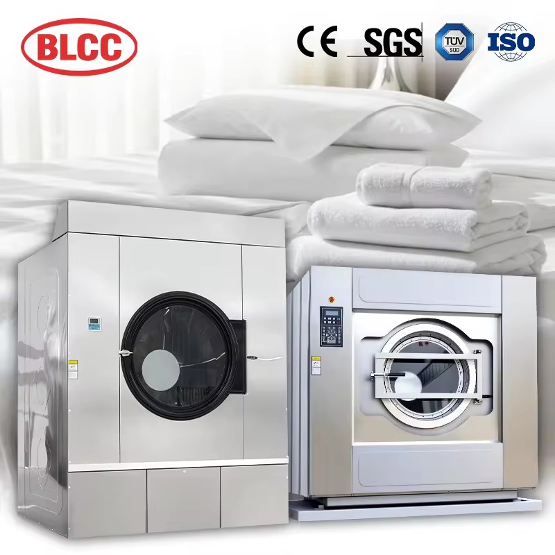 BLCC 50-150kg Hotel Industrial Washer and Dryer Machine Commercial Laundry Equipment Front Load Washer and Dryer Sets