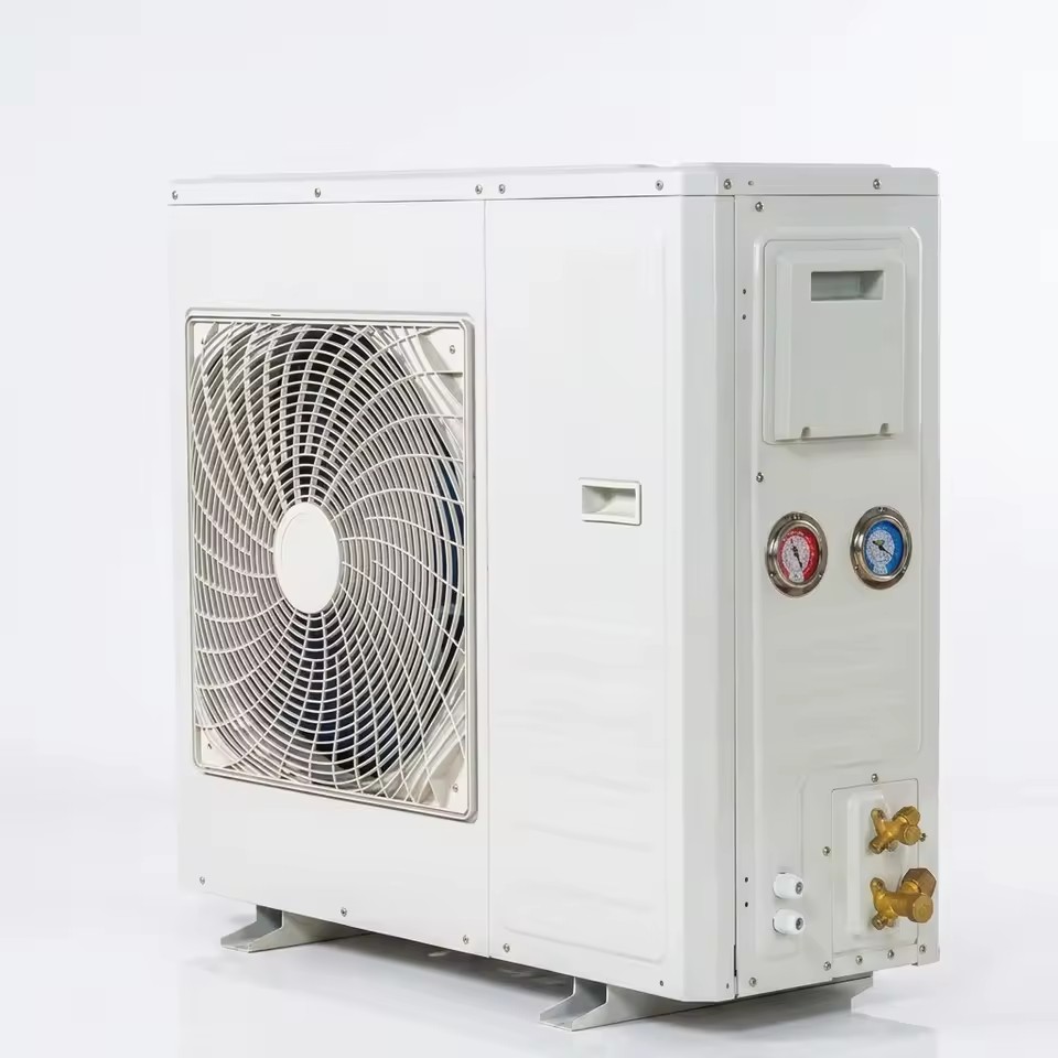 Refrigeration Industrial Condensing Unit High Temp Cold Room Outdoor Rotary Sanyo Automatic Energy Saving Motor 9270W Cooling