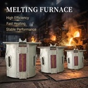 Medium Frequency Induction Smelting Furnace Aluminum Shell Industrial Melting Equipment Factory Direct Supply for Metal Casting