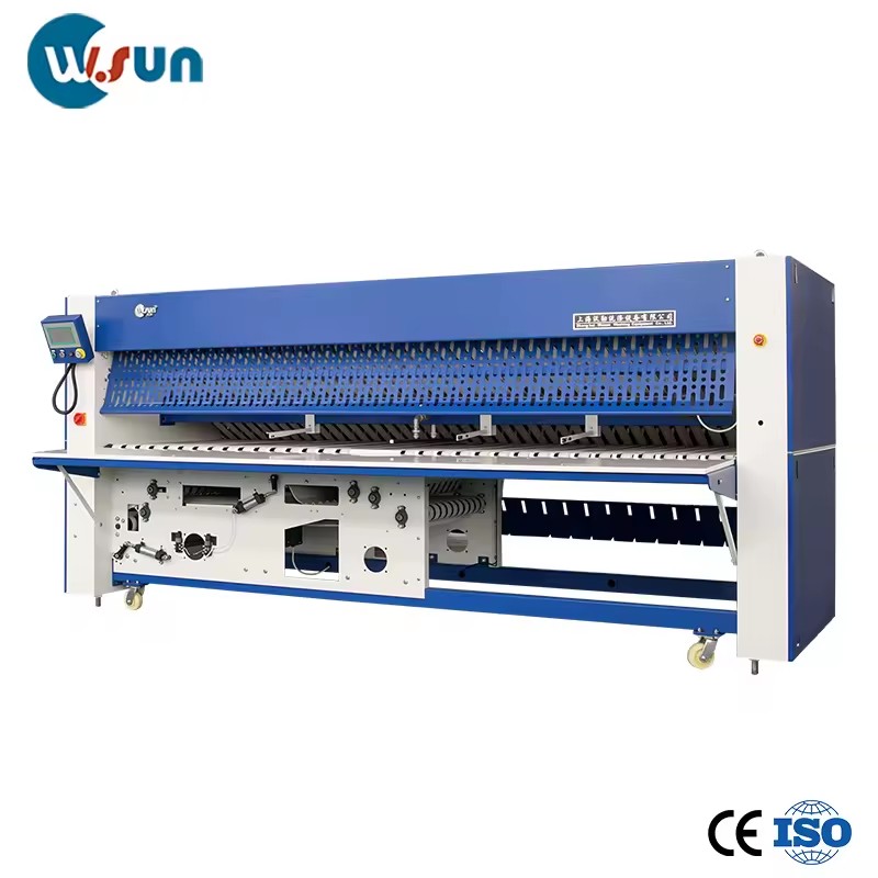 High Speed Energy Saving Industrial Linen Folder Machine Automatic Bed Sheet Folder for Laundry Plant Washhouse Ironing Line
