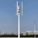 220V 380V 50KW 100KW Customizable Aluminum Alloy Blades Wind Energy Electricity Vertical Axis Wind Turbine Generator