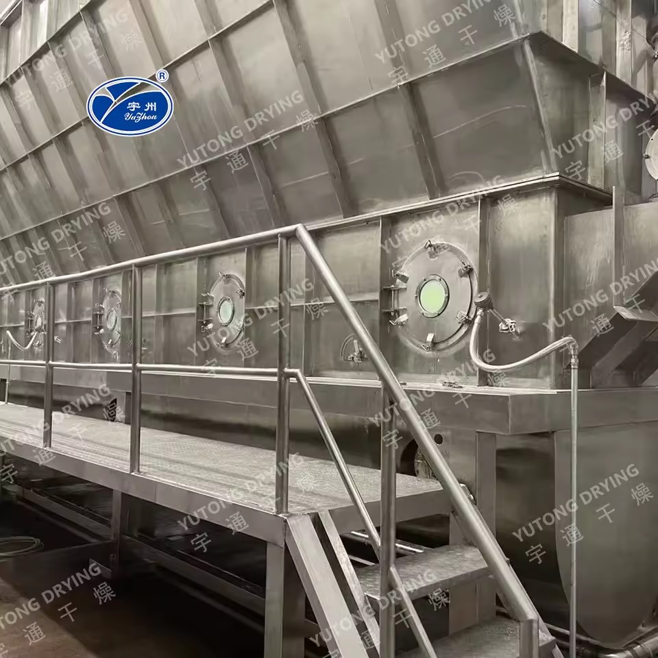 XF Model Industrial Horizontal Continuous Fluidizing Bed Drying Machine Automatic Pellet Granule Materials Dryer Machine