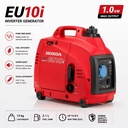 Hondas EU10i Portable Inverter Generator 1kW Silent Gasoline Generator Pure Sine Wave Power Generator for Camping RV Emergency