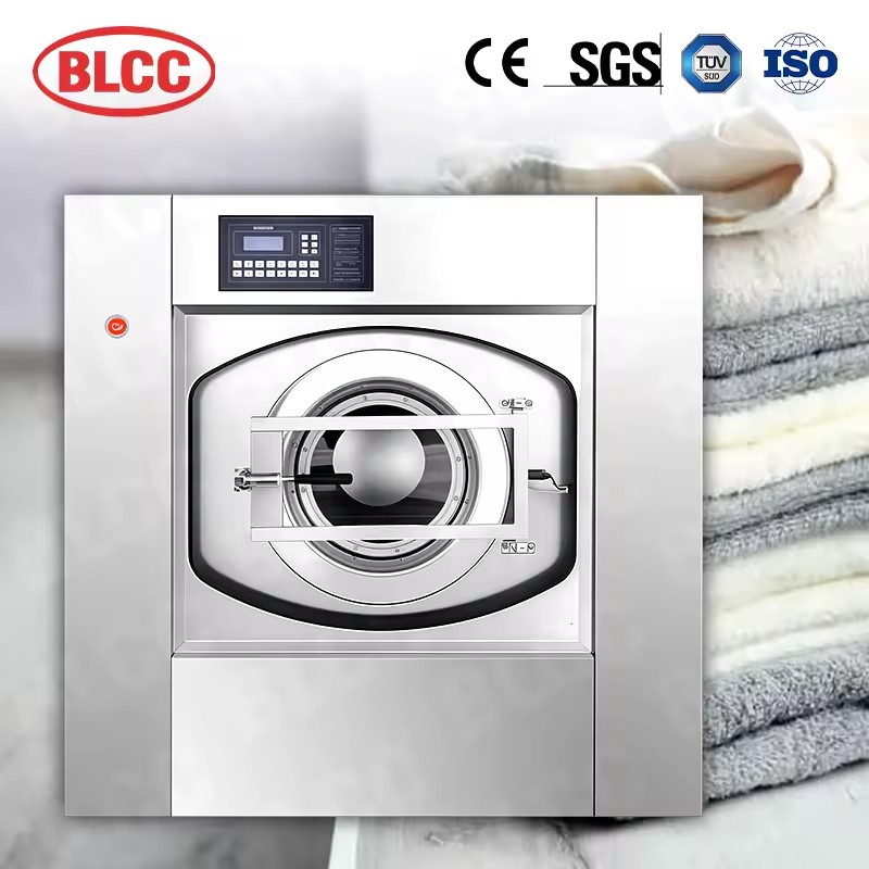 Industrial 50kg Automatic Laundry Washing Machine Commercial Laundry Equipment Front Load Washer