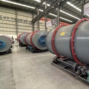 Sturdy Built 8t/h Triple Pass Rotary Dryer Low Heat Loss Three Drum Dryer Continuous Dryer for Fly Ash Coal Gangue