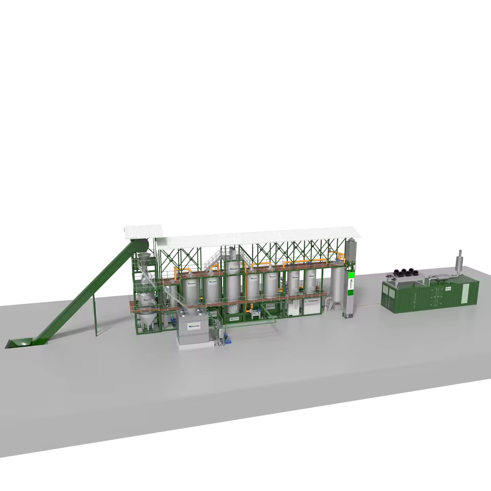 Compact Waste to Energy Gasification Power Generation Solution Electric Power Generator for Sale