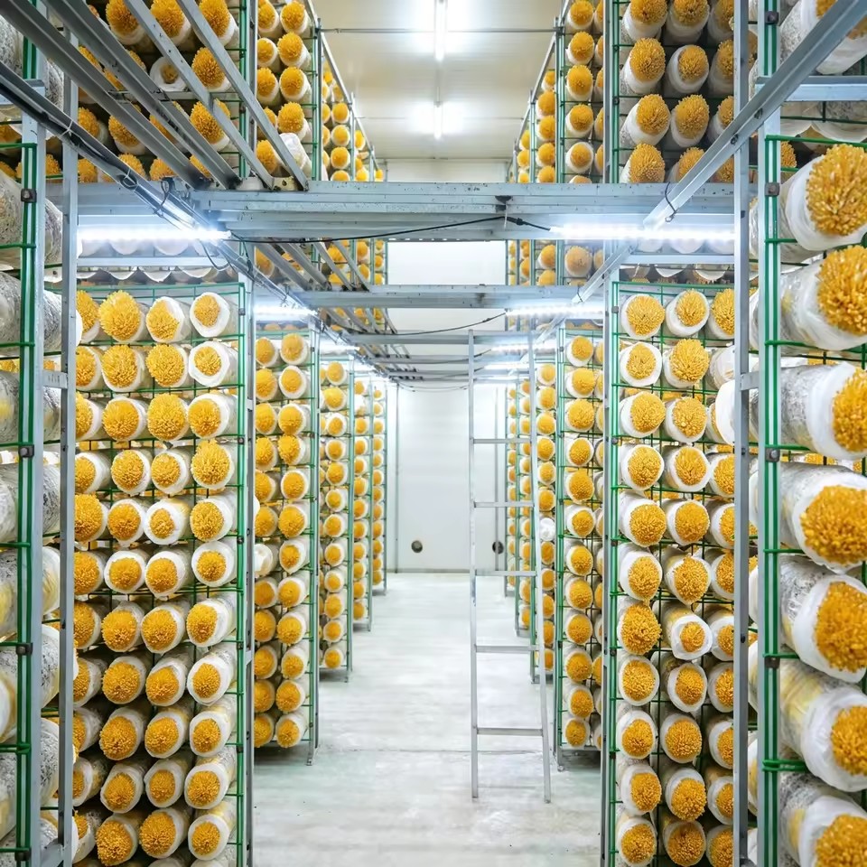 Advanced Medium Commercial Cold Warehouse Industrial PU Sandwich Panels Mushroom Growing Room for Industrial Fungi Cultivation