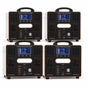 2200W Portable Station 2201.6Wh LiFePO4 Solar Generator MPPT 4000W Peak Output Car Compatible Pure Sine Wave Home Backup Camping