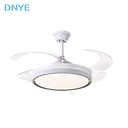 Living Room Energy-saving Office Invisible LED Intelligent Remote Control Ceiling Fan Light DC Motor 220 Volts