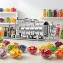 HRTY Liofilizer Vacuum Freeze Drying Machine for Food Processing with Pump Multi-function Gas Heating SUS304 Stainless Steel