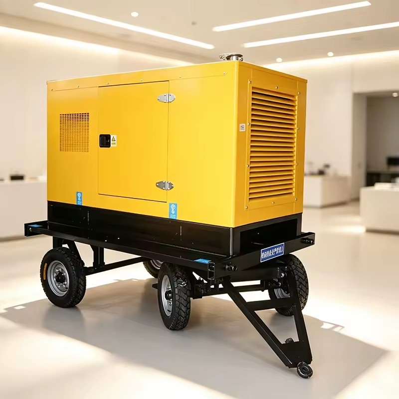 Trailer Mounted Diesel Generator 300KW 500KW Maintenance Free Reinforced Axle Low Emission for Agricultural Farm Irrigation