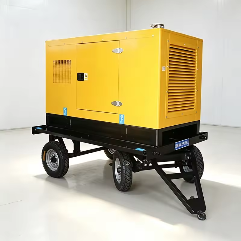 Trailer Mounted Diesel Generator 400KW Safe Operation Digital Control Odor Resistant for Telecommunication Base Tower
