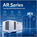 High Quality Energy Saving 3HP Top Mounted Refrigerant Monoblock Refrigeration Condensing Unit 5230W Cooling Capacity Hot Gas
