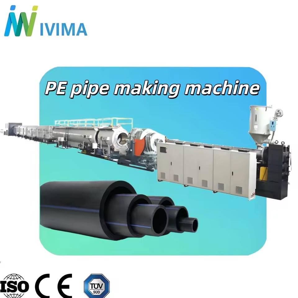 Industrial Grade Fully Automatic PLC Controlled Heavy Duty Single Screw PE Tube Manufacturing Machinery