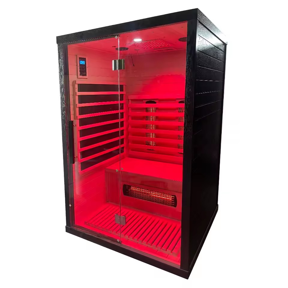 2 Person Health Benefits Hemlock Far Infrared Finnish Sauna Indoor Sauna Room for Beauty Spa