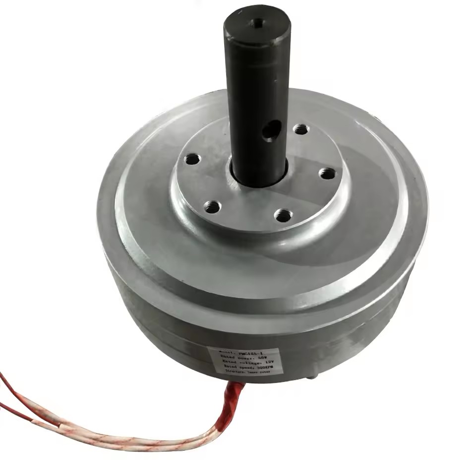 Portable Inner Rotor Coreless Armature Axial Flux Permanent Magnet Generator 100W 12V/24V CE Certified Small Size
