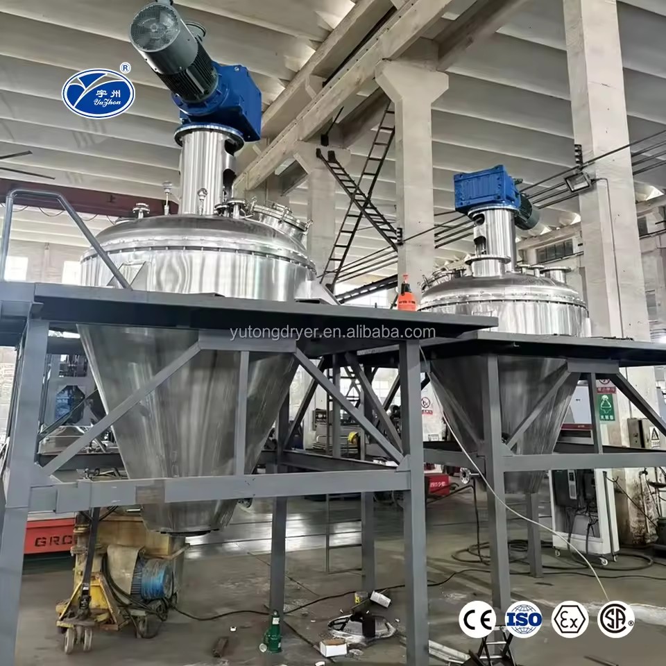 GLZ Series High Efficiency Vacuum Ribbon Dryer Single Cone Vacuum Dryer Conical Ribbon Drying Equipment