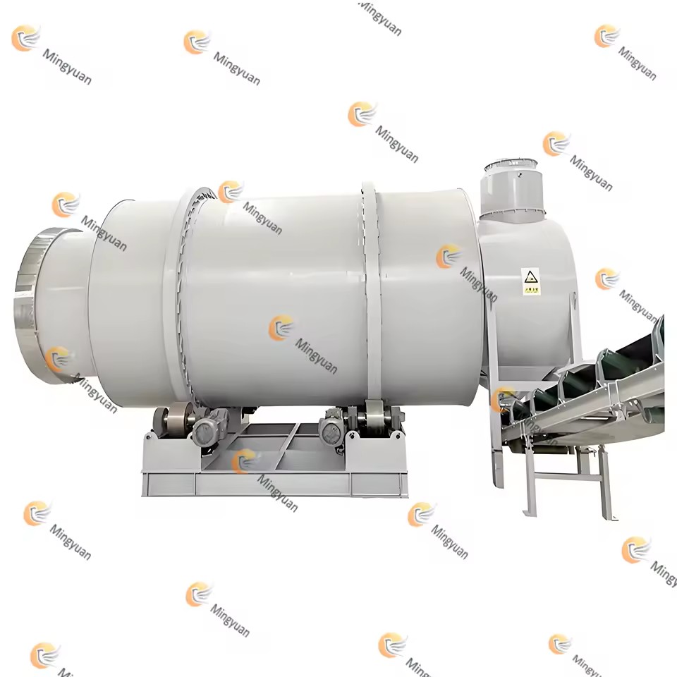 Energy Saving Durable Three Passage Rotary Dryer for Silica Sand