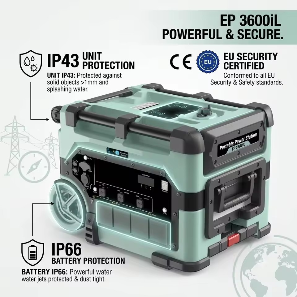 New Arrival 3600W Portable Solar Generator Solar Energy System Lifepo4 Portable Power Station