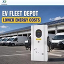 Customize Electric Car Solar EV Charging Stations 60kW 80kW 120kW 160kW Truck Fleet 4G+WiFi Outdoor With APP OCPP