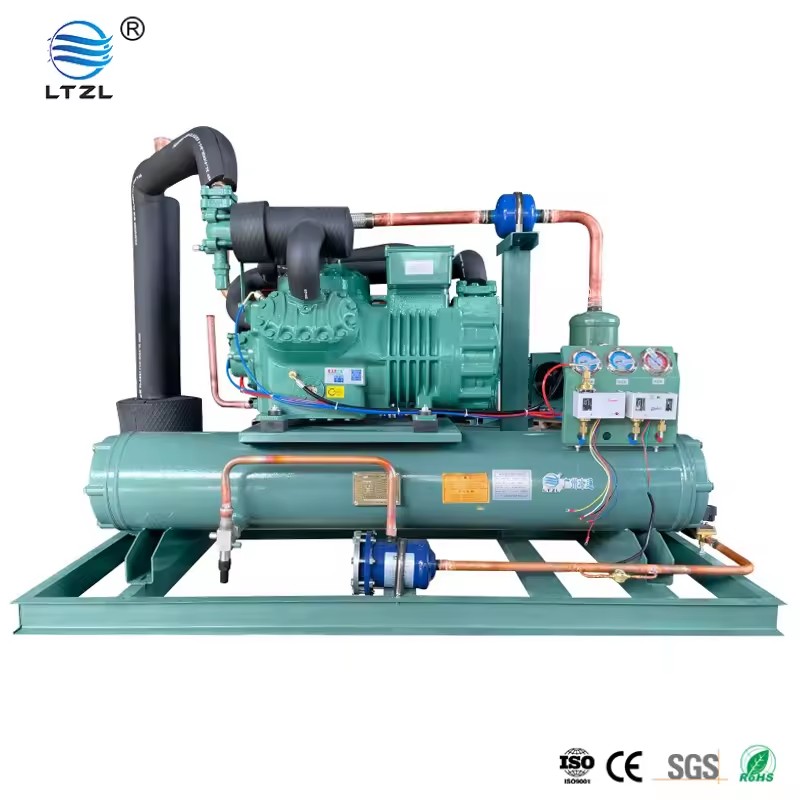 10hp 7.5kw Commercial Refrigeration Condensing Unit Water Cooled Refrigeration Condensing Unit