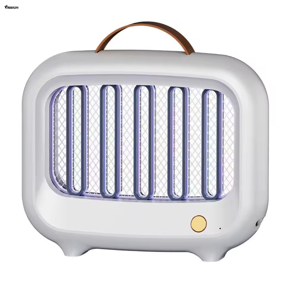 New Generation Portable Indoor LED Mosquito Lamp Suction for Fly Trap Electric/Battery-Powered ABS+PS Bug Zapper for Bedroom