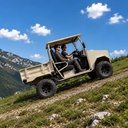 RWD-EUTV 2WD/4WD Switchable Dual Motor Electric UTV Heavy Duty Farm Orchard Off Road Side by Side Utility Vehicle