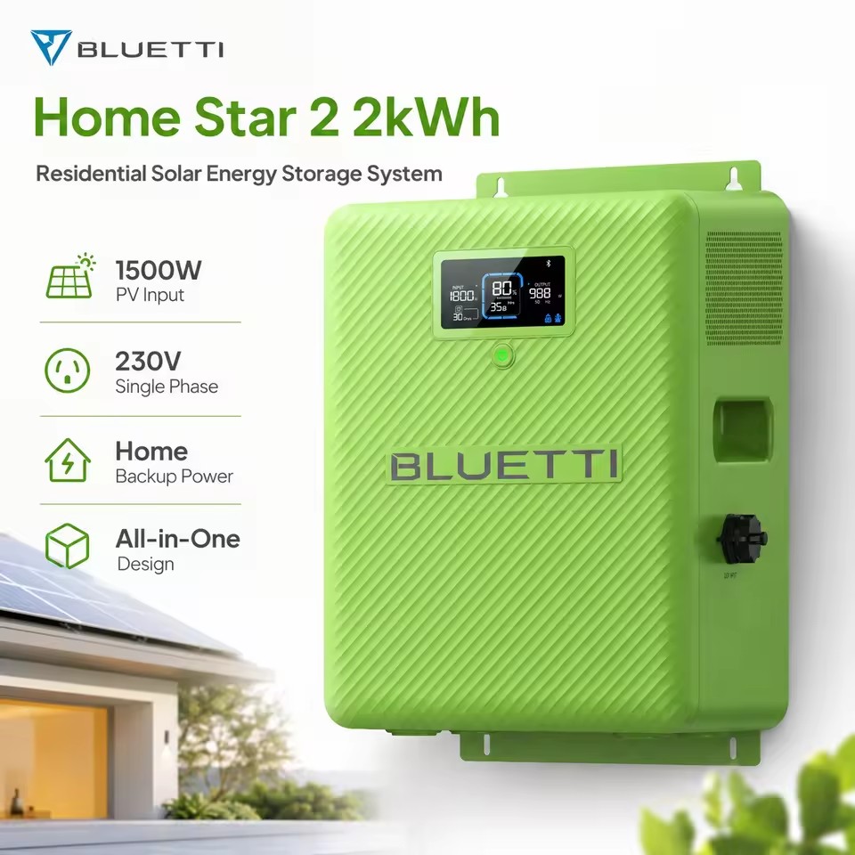 Home Star 2 PAY AS YOU GO Support 1.5kW Household ESS Solar Generations with 2250W Surge Power for Blackout Backup