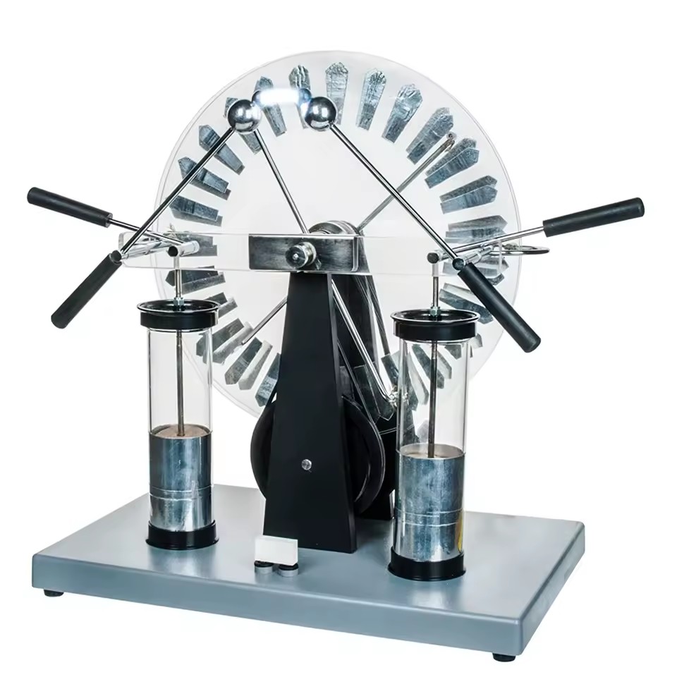 WIMSHURT MACHINE Electrostatic Generator (Influence Machines) Separates Electric Charges OEM Customizable Metal Glass 300mm Disc