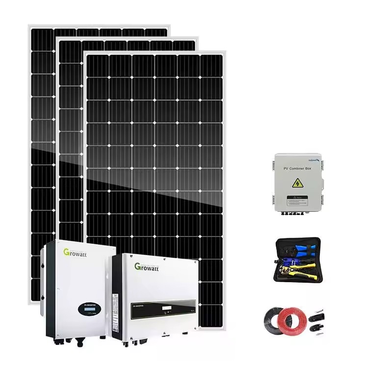 Off-Grid Solar Energy System Monocrystalline Silicon Panels MPPT Controller 10kW/5kW/20kW Pure Sine Wave Kit for Home Power