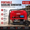 X-Men 3.5KW Portable Gasoline Genset / Auto Start 50/60Hz / 220V AC / Camping & Jobsite Power