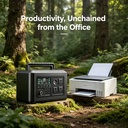 2kWh Solar Generator 2010Wh 1200W, 10k Cycles LFP. 1.5H Fast Recharge. PD 65W. Reliable Clean Power for Home, RV & Off-grid.