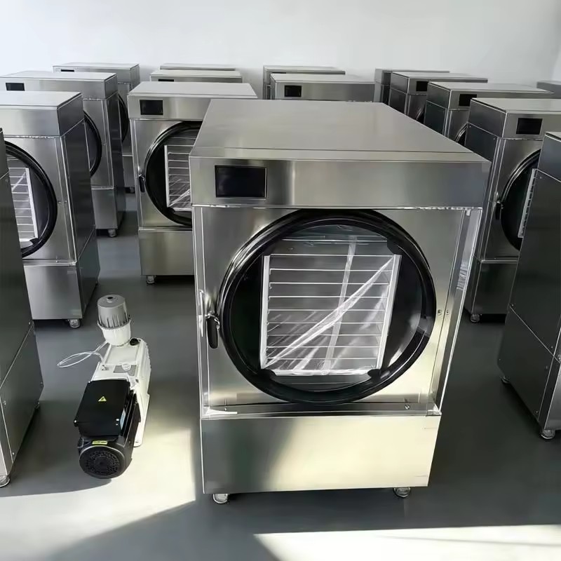 Small Compact Automatic Freeze Dryer for Kitchen Countertop Home Use PLC Pump Electric Heating Energy Saving for Fruits