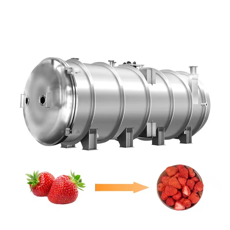 2000kg 20 Automatic Vacuum Freeze Drying Equipment PLC Gear Electric Heating Motor Pump SUS304 Stainless Steel Energy Efficient