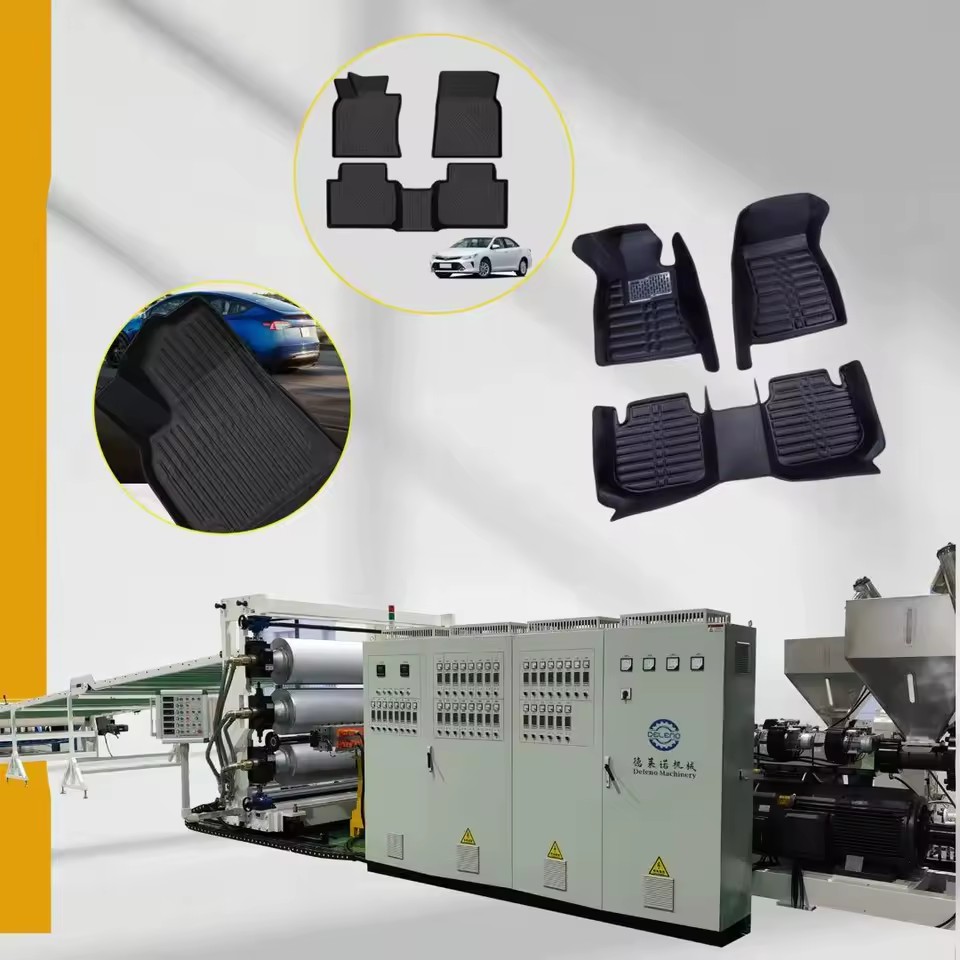 Full Automatic Single-screw PLC TPE/PP/PE Car Mat Sheet Making Machine Eco-Friendly Energy-Saving All Weather High Efficiency