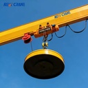 Good Quality 1 Ton Rectangular Electric Magnet for Lifting Industrial Scrap Iron Jib Crane Electromagnetic Lifting Magnet