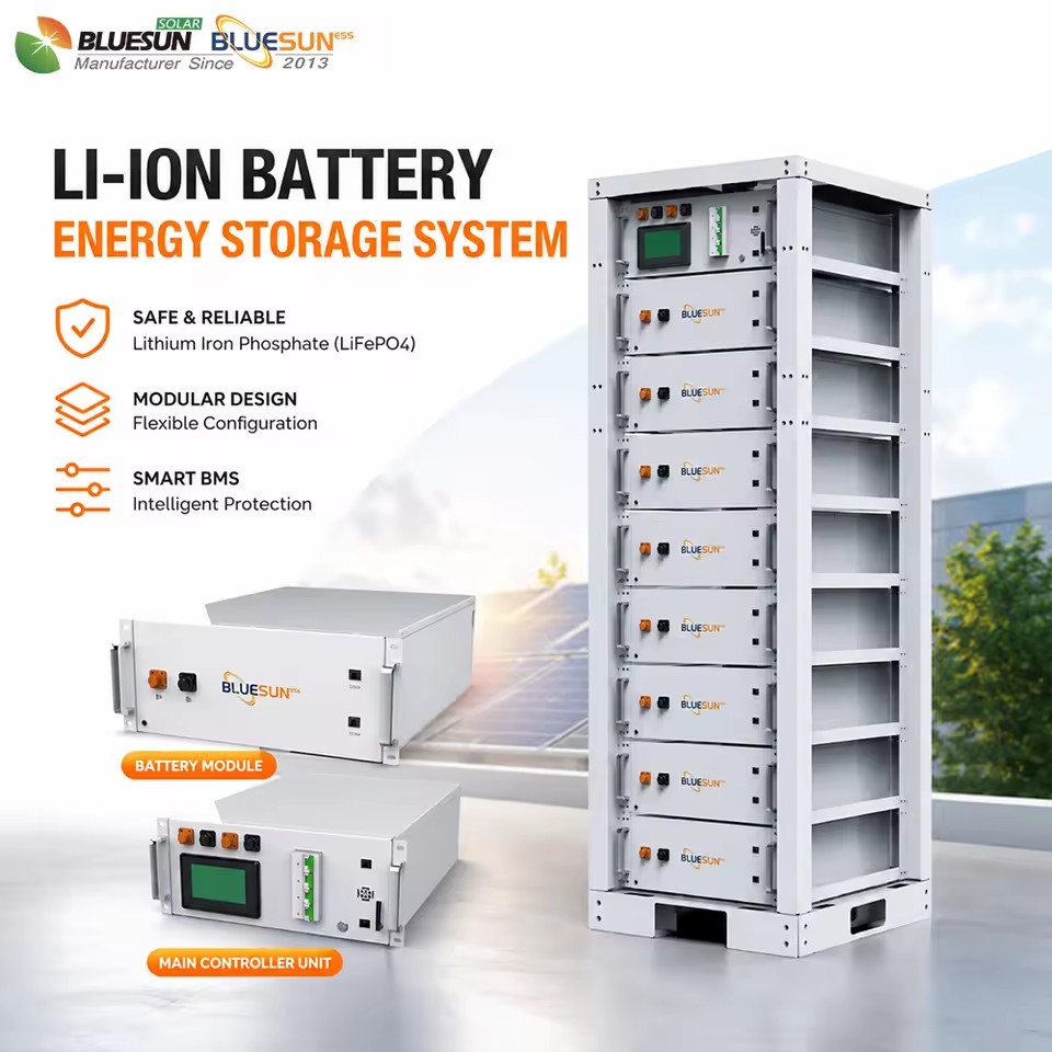 30KW Off Grid PV System Indoor Outdoor 54kWh Lithium Battery Complete Solar Power Storage System