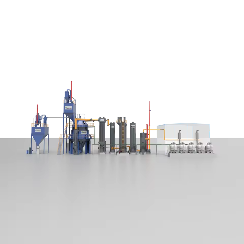 Turnkey Biomass Power Plant for Bagasse and Wood Chips Biomass Gasification Power Generation System