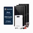 5kw Solar Power Station Off Grid Solar System All in One Lifepo4 Lithium Battery Solar Generator Home Power Supply Kit Project