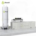 An Efficient Dry Anaerobic Digestion Power Plant That Converts Food Waste to Electricity for Solid Waste Management