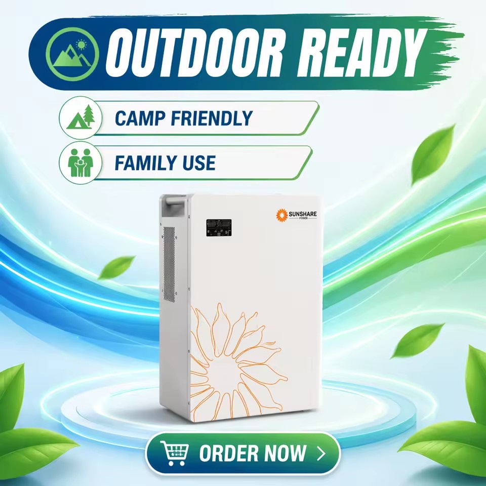 8 kWh LiFePO4 Battery Solar Storage System Monocrystalline PV Generator Home Energy Kit