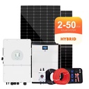 Whole House 3 Phase off Grid Stackableall in One Plug and Playsolar System 3kw 10kw 12kw Solar Power System Complete Hybrid Set