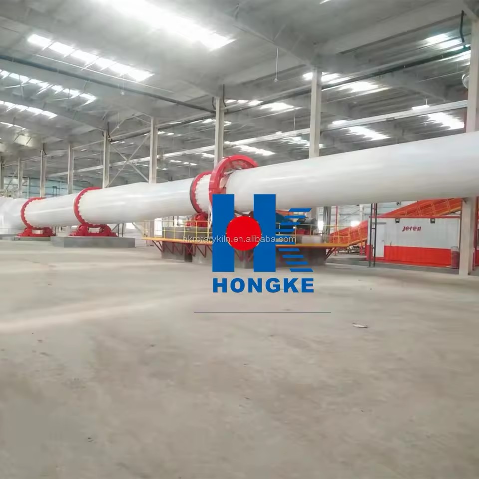 300m3 Per Day Rotary Kiln for Limestone Calcination Clay Processing Equipment with Gear & Bearing Energy Saving