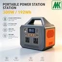 Hot Selling 300W 192Wh Mini Portable Power Station with LifePo 4 Cells in Panel Solar for Camping Laptop