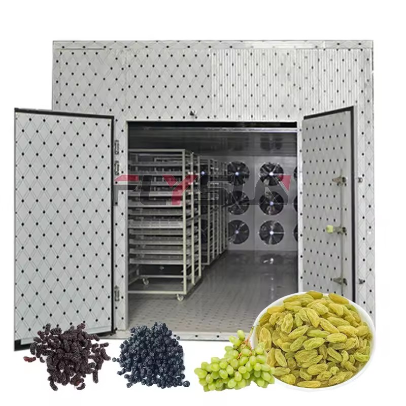 Industrial Automatic Stainless Steel Heat Pump Dried Fruit Dehydrating Machine Gear for Food Processing Raisin Grape Drying