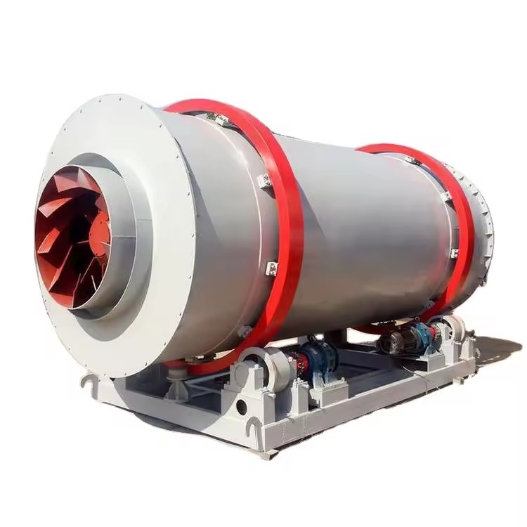 Energy Saving 10-15 T/h Three Rotary Drum Dryer with Motor for Ore Stone New High-Accuracy Manufacturing Plant