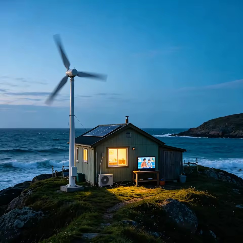 MAX-1000W Wind-solar Complementary 24V Small High Efficiency Engineering Wind Turbine 1.6m Rotor with Start at 3.0m/s Wind Speed