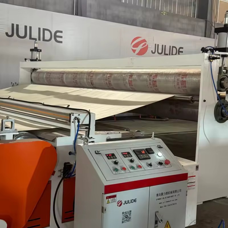 High Speed PVC Sheet Flooring Production Line Digital Touch Screen Meets International Safety Standards Model DT ISO Certified